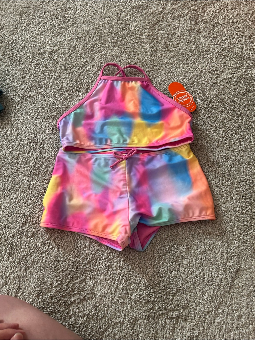 Wonder Nation Medium (7/8) 2 Piece Swim Suit NWT